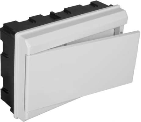 Solera 679CB - Conjunto de caja, tapa,marco y puerta blanca.Distribución 8 elementos. De 277x188x55.Empotrar.