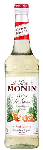 MONIN Premium Triple Sec Curacao Orange Syrup 700ml for Cocktails and Mocktails. Vegan-Friendly, Allergen-Free, 100% Natural Flavours and Colourings