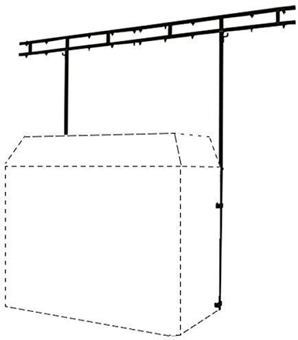 Gorilla DJ Booth Stand Overhead Lighting Gantry Kit