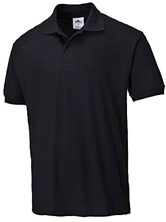Portwest Herren naples polo-shirt, Größe: 4XL, Farbe: Schwarz, B210BKR4XL