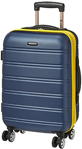 Rockland Melbourne Hardside Expandable Spinner Wheel Luggage, Carry-On 20, Navy