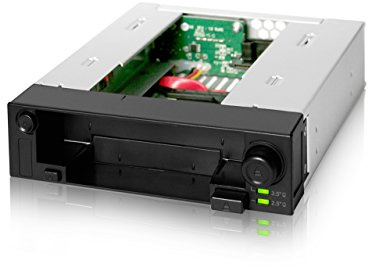 ICY DOCK 2 Bay 2.5 & 3.5 SATA HDD/SSD Hot Swap Mobile / Caddy / Docking for External 5.25 Bay | DuoSwap MB971SP-B