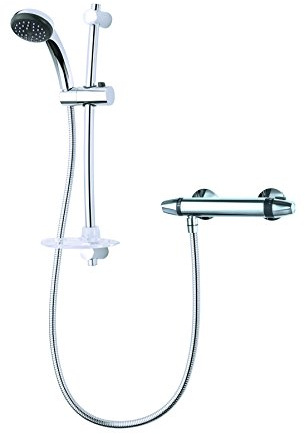 Triton Showers Asti Diverter Mixer | Chrome Mixer Shower| Thermostatic Mixer Shower | Mixer Shower for Bathroom