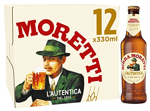 Birra Moretti Lager Beer, 12 x 330ml