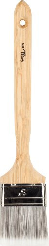 Axus Decor Awkward Reach Paint Brush (Grey Color) - 3/75mm - For Behind Radiators, Pipes, and Other Hard-to-access Areas, Eco-friendly Natural Bamboo Handles, Anti-Rust Stainless Steel