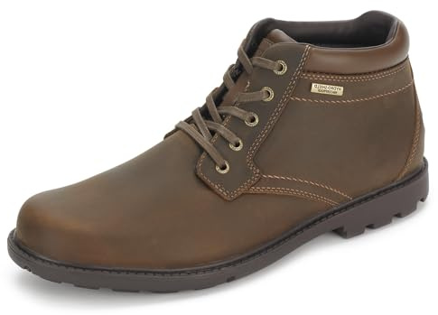 Rockport mens Storm Surge Water Proof Plain Toe chukka boots, Tan, 10.5 US