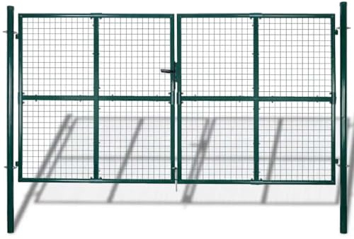 vidaXL Puerta de Malla para jardín Valla reja Pared 300x200 cm