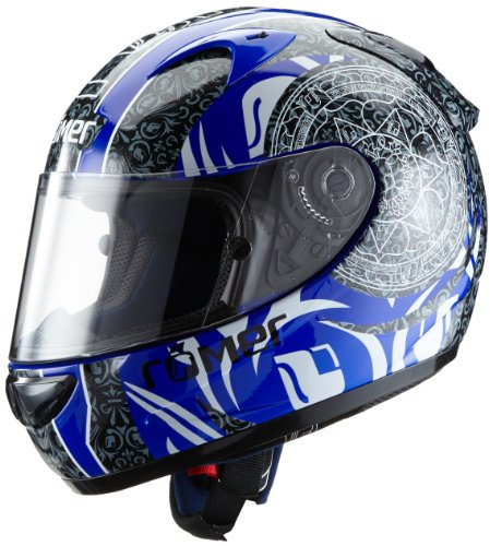 Römer RR50213_XXL Mandala Motorradhelm Größe XXL Schwarz / Blau