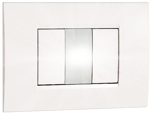 VEMER VE758300 VEGA - Lampada Emergenza da Incasso (1 modulo) per l'Illuminazione degli Ambienti in caso di Blackout, Bianco Opale