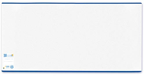 HERMA 7250 Buchumschlag 25 x 44 cm HERMÄX Classic, Buchhülle mit Beschriftungsetikett & Kantenschutz aus abwischbarer Polypropylen-Folie, Buchschoner für Schulbücher, transparent