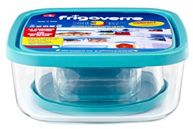 Bormioli 390610-SK5 Frigoverre Boîte de Conservation Verre Transparent Set de 3