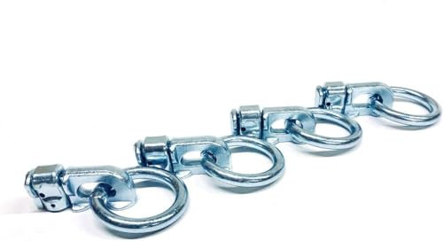 4 Stück Doppel Fitting für Airlineschiene Zurrschienen Zubehör 2700 KG Bruchlast