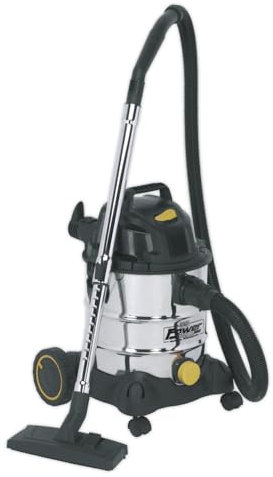 Sealey Pc200Sd110V Vacuum Cleaner Industrial Wet & Dry 20Ltr 1250W/110V