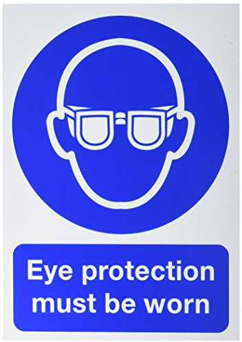 Safety Sign Eye Protection Must be Worn in PVC, 210mm x 297mm