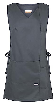 Karlowsky KS 38 PASSION Überwurfkasack MARILIES mit Brustabnähern, 65% Polyester/35% Baumwolle, Anthrazit, Größe 0