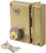 bricard 1835 cerradura de sobreponer vertical fouillot 5 pasadores Reversible tirante/poussant 80 x 120 Dore derecha), color dorado