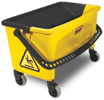 Rubbermaid Commercial Products HYGEN Press Wring Bucket for Microfiber Mops - Yellow