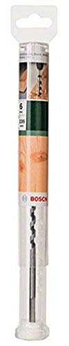 Bosch 2609255231 Wood Auger Drill Bit with Self-Cutting Threaded Point/ Diameter 6mm