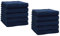 Betz 10 Stück Seiftücher Premium 100% Baumwolle Seiflappen-Set 30x30 cm Farbe dunkelblau