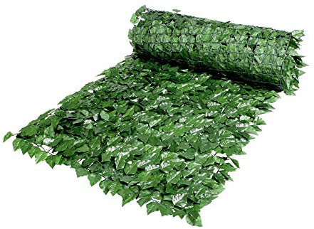 NEW GREEN | Siepe Artificiale Ornamentale, Elegante Rete Frangivista Ombreggiante da 1,5x3 mt (4,5mq) con Foglie Finte per Arredo Decorativo Esterni, Recinzioni, Ringhiere e Giardini.