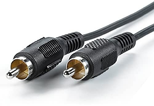 Value Câble Simplex mâle vers fiche RCA 10 m Noir