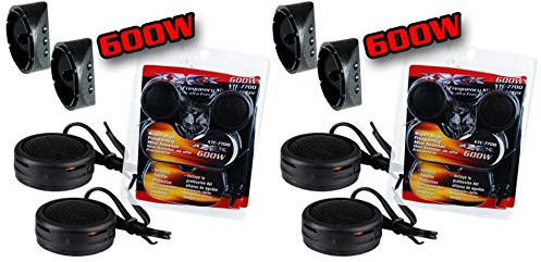 XXX by Audiopipe 2 Pack 600w High Frequency Car Truck Boat Stereo Tweeters Built-in Crossover XTC-7700