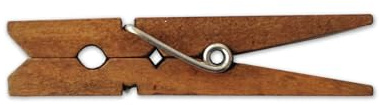 LWR CRAFTS Wooden Small Clothespins 1-7/8 4.8cm 50 Pieces Per Pack (Jacobean)