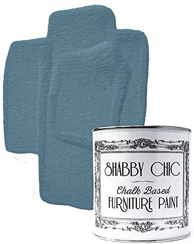 Shabby Chic Chalk Based Furniture Paint - Farbe auf Wasserbasis, innen und außen, Mattes Finish, Cottage Blue, 100 ml