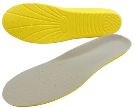 Happystep Solette in Memory Foam PU Inserti per scarpe Comfort Assorbimento degli urti, Imbottitura per il Ortopediche Supporto di Arco Piede Suole Interne Ammortizzazione per Donna e Uomo (42-44 EU)