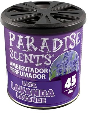 PARADISE SCENTS Paradise PER80132 Perfumador Lata Lavanda, Color Morado, 100 gr