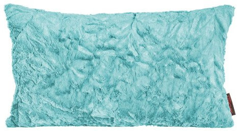 MAGMA Kissen Kuschelkissen Dekokissen Fluffy türkis 30x50cm