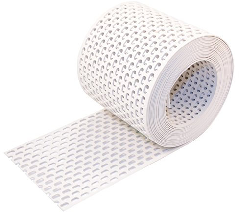 HAUS & DACH Traufgitter PVC weiß 100 mm / 5 m Rolle