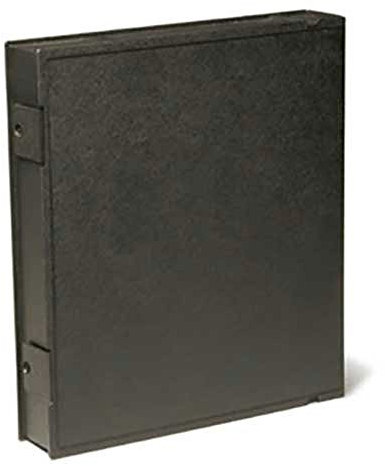 Adorama Plastic Storage Binder Box with 3 'O'-Rings, 9x11, Portrait Format, Color: Black