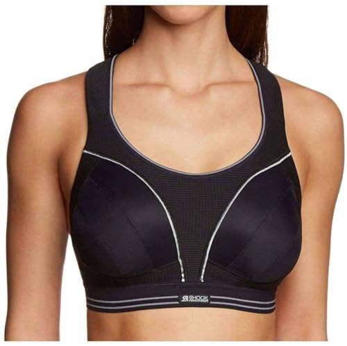 Shock Absorber B5044 Women's Run Sports Bra - Black/Silver, 32F