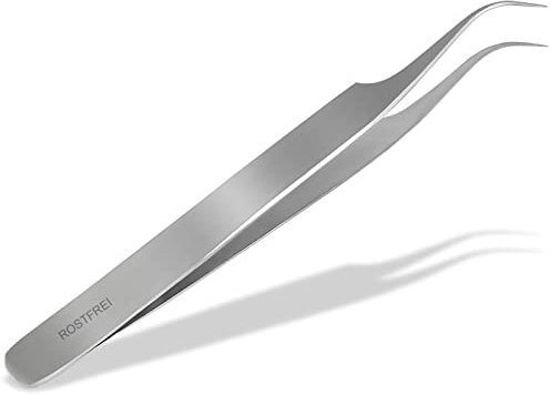 InstrumenteNRW Zecken- und Splitterpinzette, 11,5 cm, Rostfreies Edelstahl, Klassisch, Silber