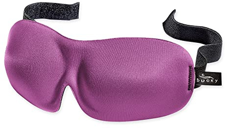 Bucky 40 Blinks No Pressure Solid Eye Mask for Sleep & Travel, Orchid, One Size