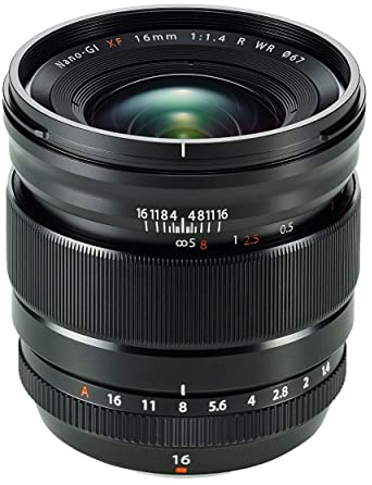 Fujifilm FUJINON Lens XF16mm F1.4 R WR - Objetivo para cámara, Color Negro