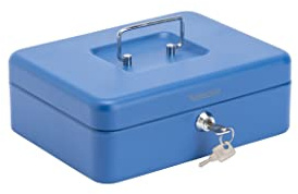 Sterling CB03GBBL 10 GBP Cash Box with GBP Coin Tray, Blue