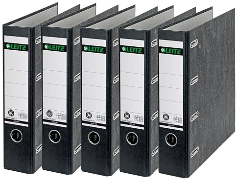 Leitz 10920200 standard (dubbel mapp 80 mm baksida A4 5 stycken) svart