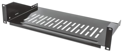 Intellinet 19 Fachboden zur Frontmontage 2 HE ( Montage an den beiden vorderen Profilschienen ) 250 mm Tiefe schwarz 712507