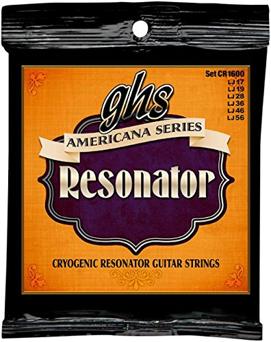 ghs 1600 CR Americana Resonator gitarr string vanlig
