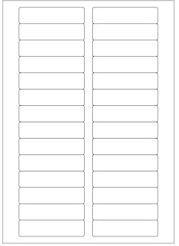 MADE IN GERMANY 700 Etiketten selbstklebend 80 x 20 mm weiß permanent klebend auf Bogen A4 (25 Bögen x 28 Etik.) CS Label – Universaletiketten zum Beschriften und Bedrucken