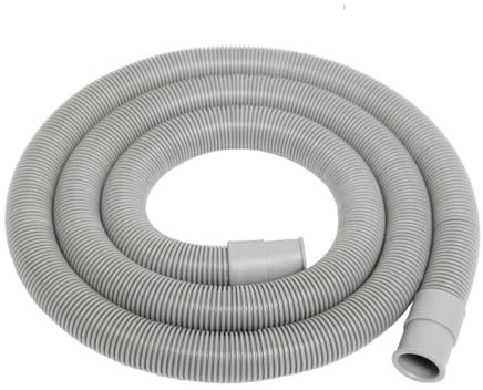 Schläfer 262104 | Tubo Scarico Acqua Lavatrice Corrugato 3/4 Universale x 1,5 metri con Staffa | Prolunga per tubo di Scarico Flessibile per Lavatrice e Lavastoviglie diam 19/22 mm e Supporto Curva