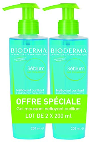 Bioderma Sébium Purifying Cleansing Foaming Gel, 2 x 200 ml