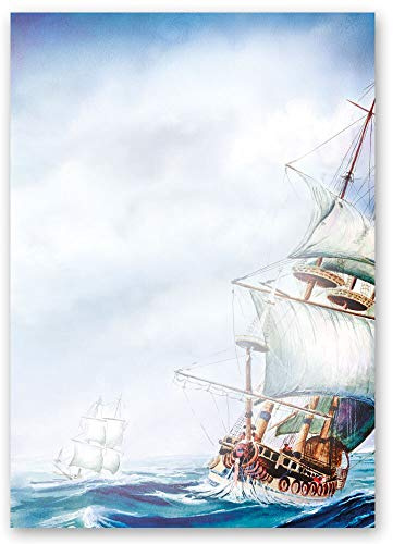 20 Sheets Motif Letter Paper! Travel & Vacation ON The SEA DIN A4 - Paper-Media