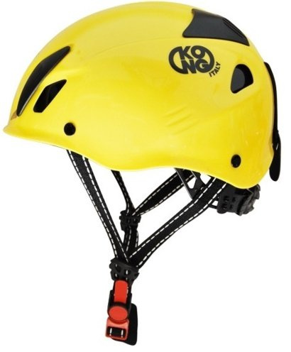 Kong. Mouse Work. Casco da Lavoro Aerato. Casco di Sicurezza. Certificato EN 397:2012 e A1:2012. 385g. Taglia Unica. Regolabile 52-64cm. Made in Italy. Colore Giallo