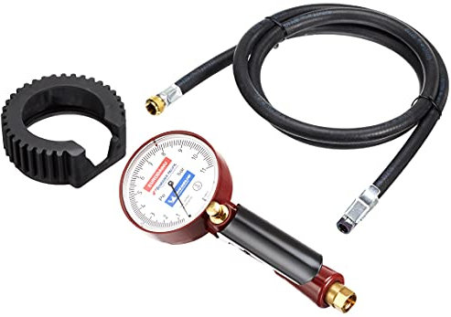 Schrader, professioneller Reifendruckmesser, genehmigt von Michelin, 0,7-11 BAR, Manometer, Schlauch mit einem Durchmesser von 80 mm und einer Länge von 1,5 m