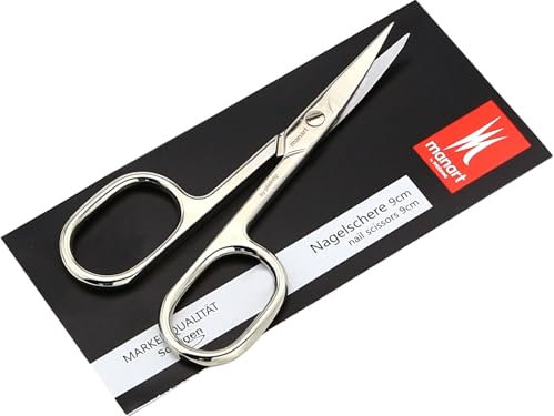 Nagelschere aus Solingen mit gebogener Schnittfläche Made in Germany Maniküre & Pediküre Fußnagelschere zum Schneiden von Finger- und Fußnägeln 9,5 cm