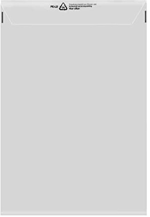1000 Folienversandtaschen Klappenbeutel transparent DIN B4 245x350 mm Versandtaschen UNIPOST 510804