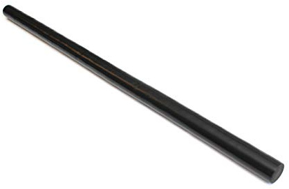 Fightwood Rattan-Escrima-Stock 65 cm – Ø 26/28 mm – lackiert, mit Glasfasergewebe verstärkt & 2–2,5 mm Gummischicht – Handarbeit – Made in Germany